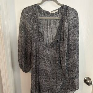 Shirt sale-bundle and save-Daniel Rain v neck blouse-sheer like-size 2X